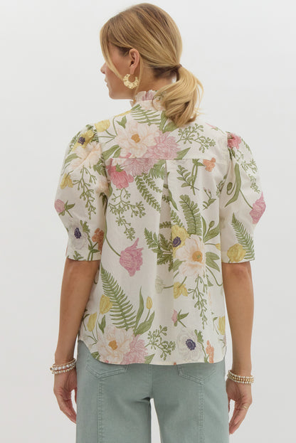 GARDEN BUTTON DOWN TOP