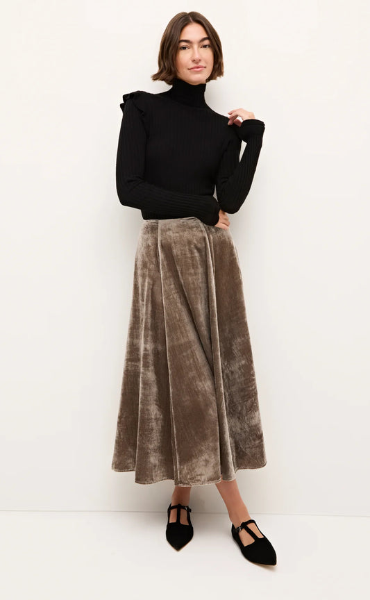 MONROE SKIRT IN PEWTER