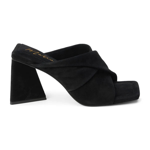 DAWSON BLACK SUEDE HEEL