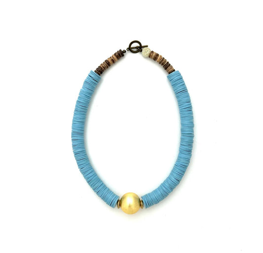 Short Classic Baby Blue Necklace