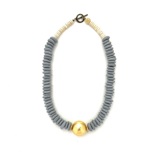Short Classic Grey Necklace