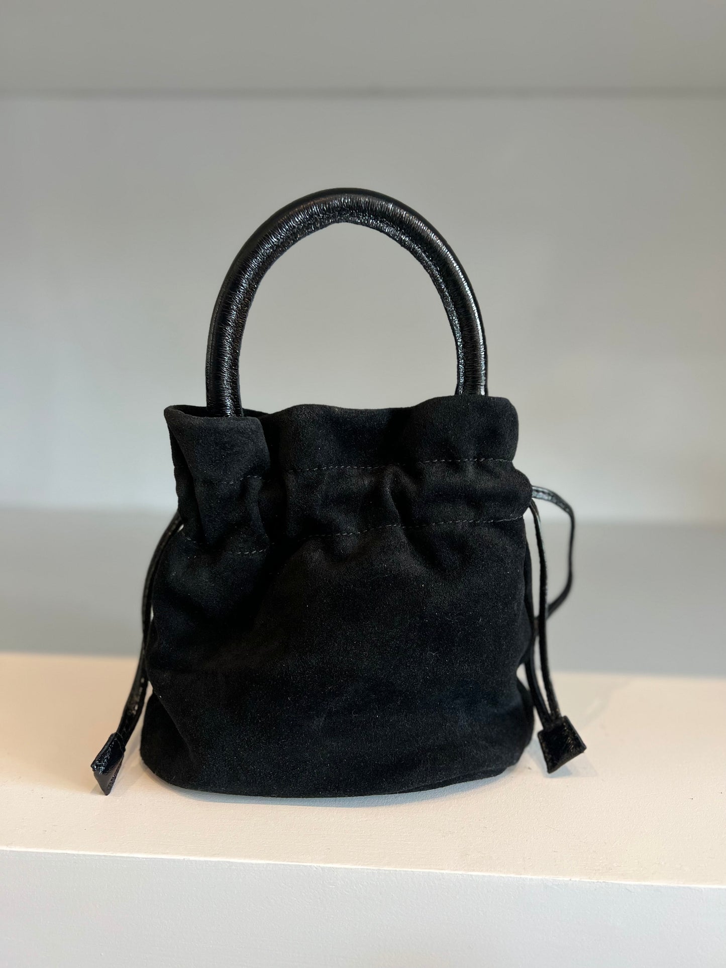 Black AC Suede Tote