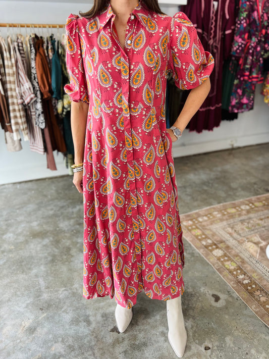 PAISLEY DROPS ROSIE DRESS