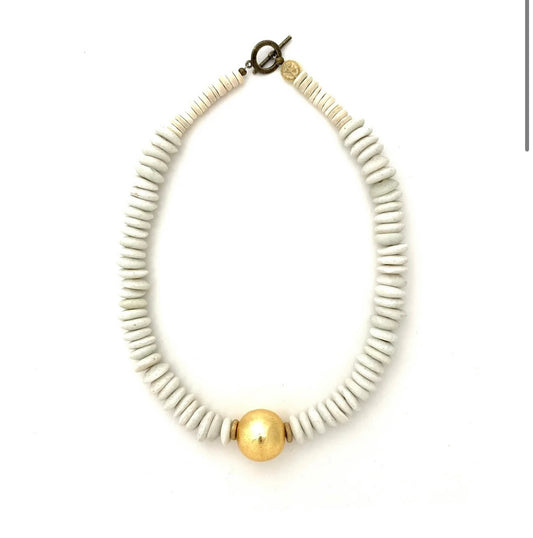 Short Classic White Necklace